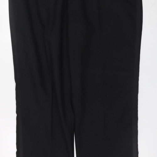 Charlton Gray Men's Black 40R Wool Blend Formal Dress Pants