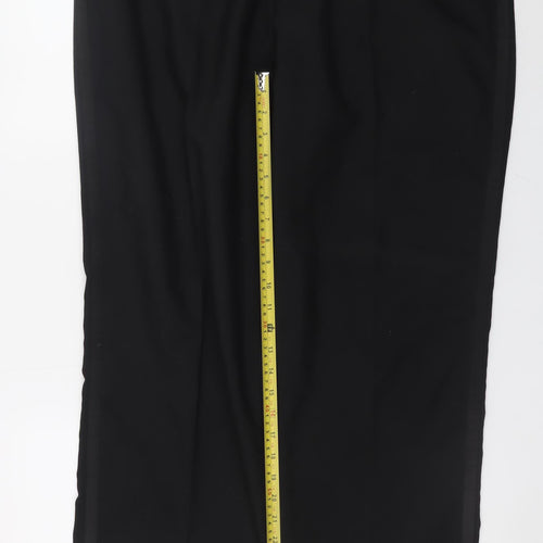 Charlton Gray Men's Black 40R Wool Blend Formal Dress Pants