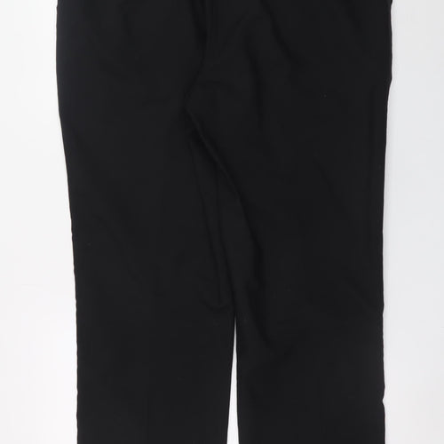 Charlton Gray Men's Black 40R Wool Blend Formal Dress Pants