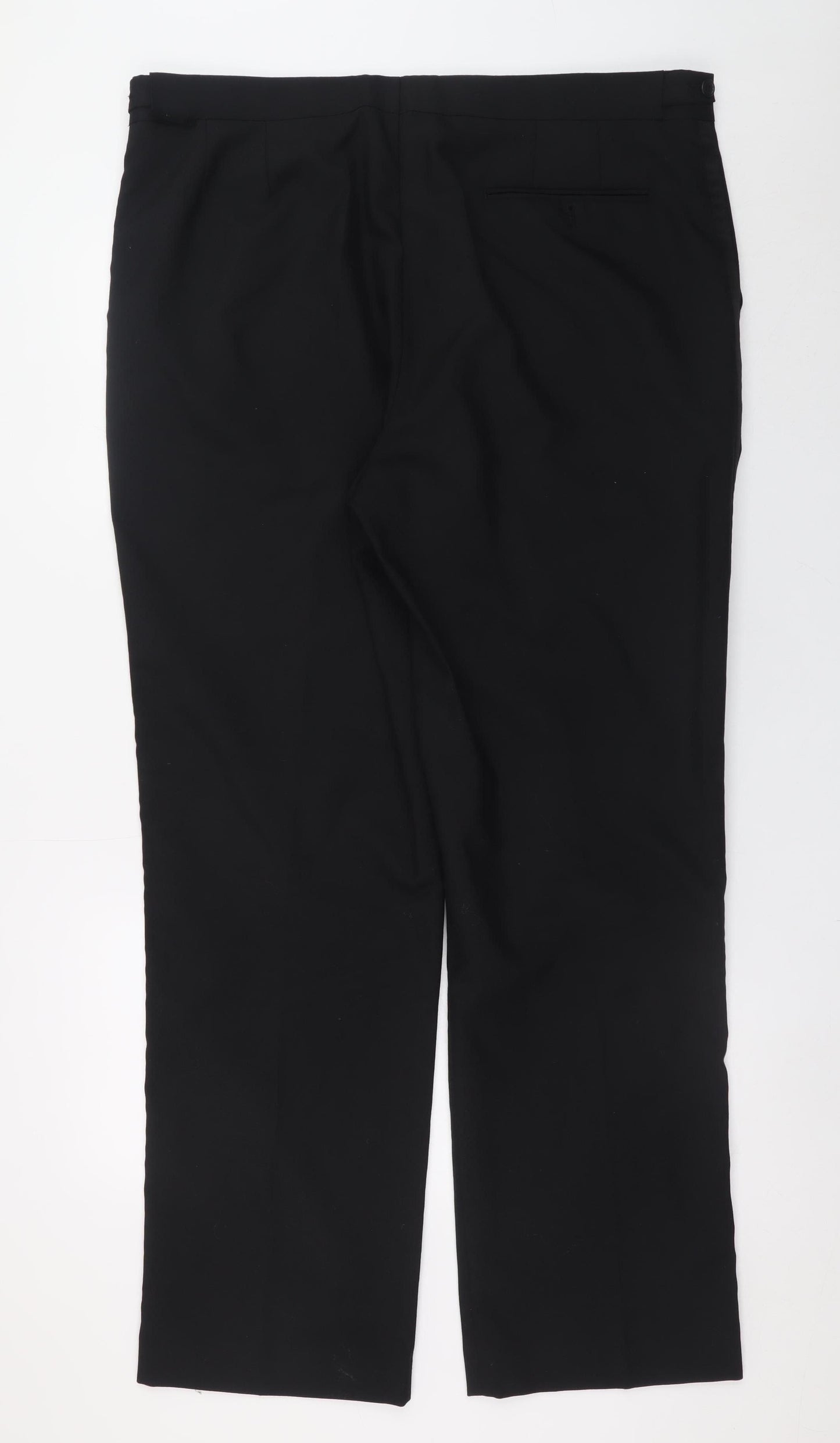 Charlton Gray Men's Black 40R Wool Blend Formal Dress Pants