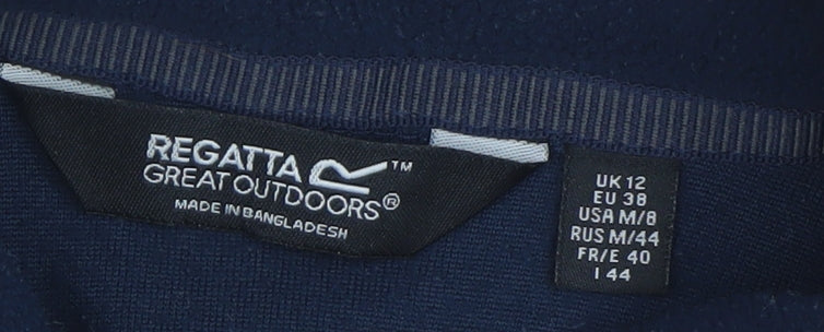 Regatta Women's Blue Fleece Full Zip Jacket Size 12