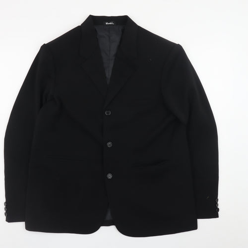 Vivaki Women's Black Classic Polyester Blazer Size 12