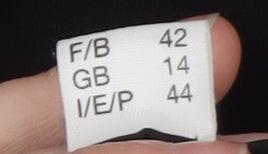 Gelco Womens Black Size 14 Full Zip Collared Jacket