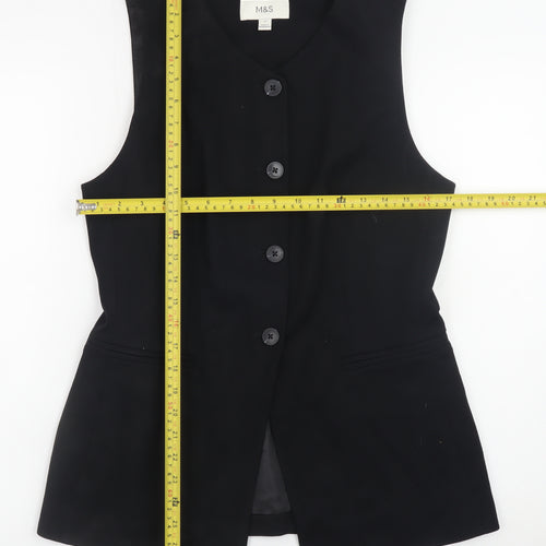 Marks and Spencer Women’s Black Sleeveless Tunic Blouse Size 12