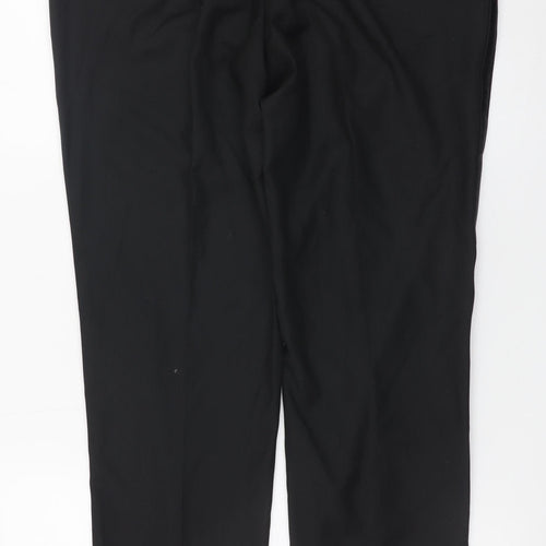 Marks and Spencer Men's Black 34R Formal Dress Trousers