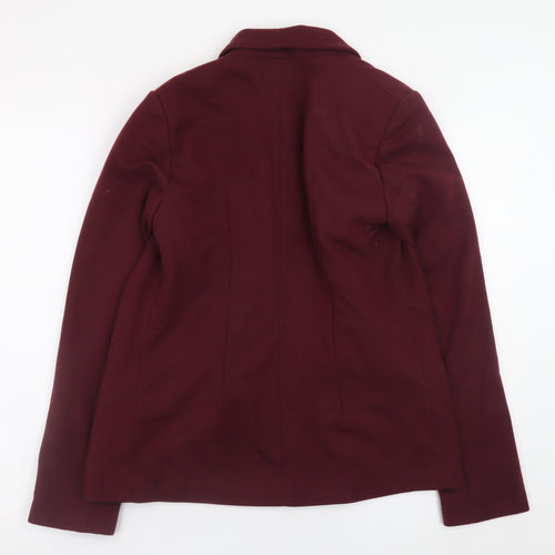 Miss Selfridge Womens Red Blazer UK 10 Slim Fit Lined Jacket