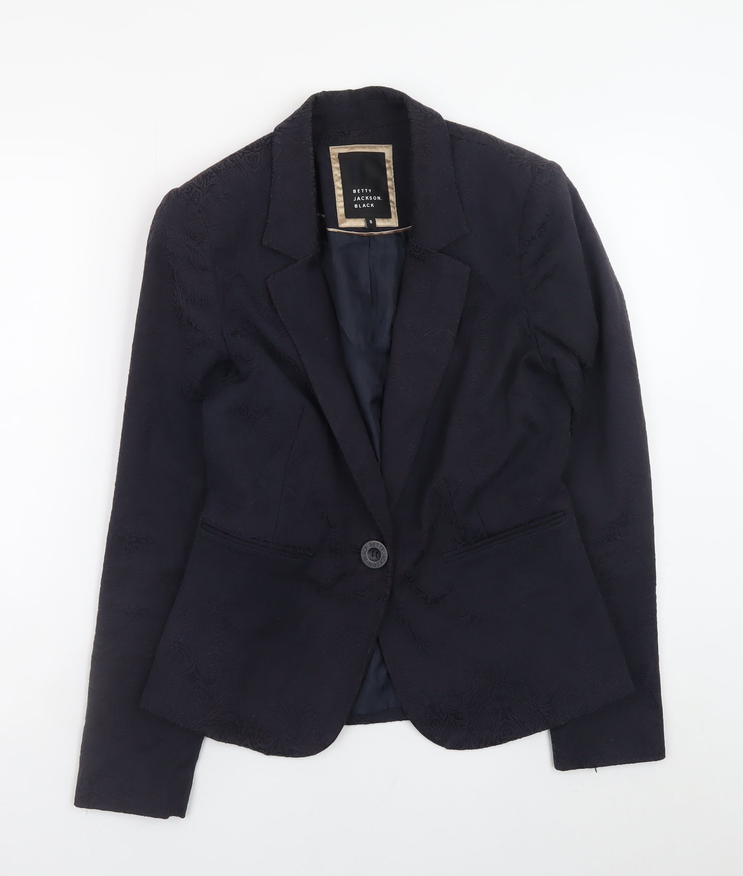 Betty Jackson Black Women's Black Size 8 Blazer Jacket