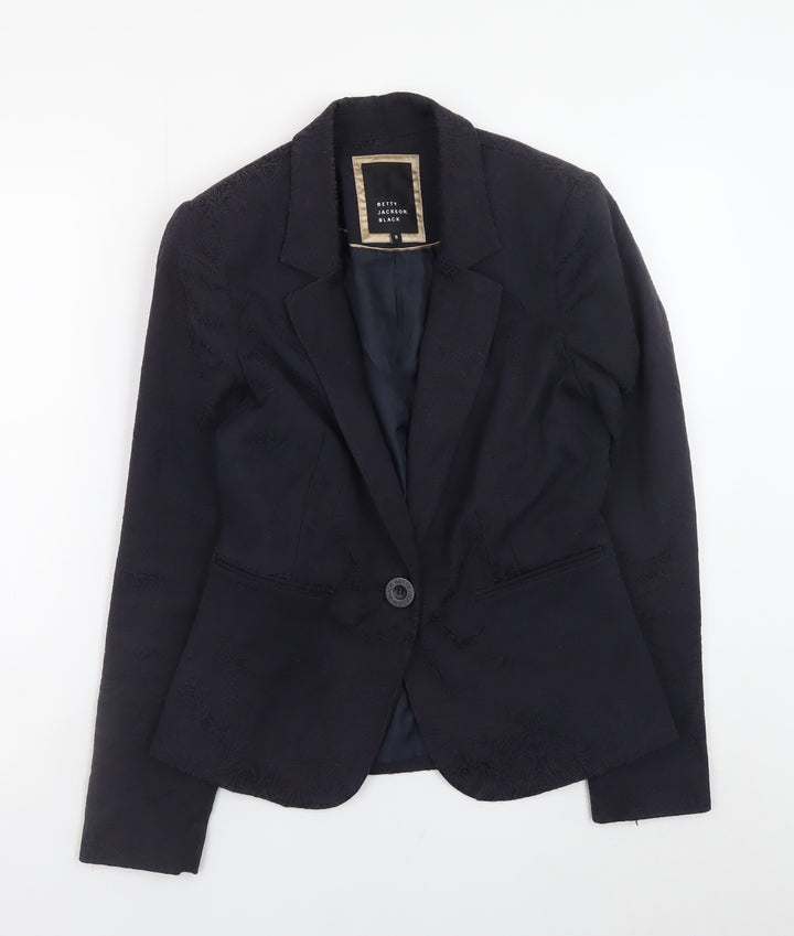 Betty Jackson Black Women's Black Size 8 Blazer Jacket