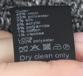 John Lewis Women Grey Wool Blend Herringbone Pea Coat Size 16