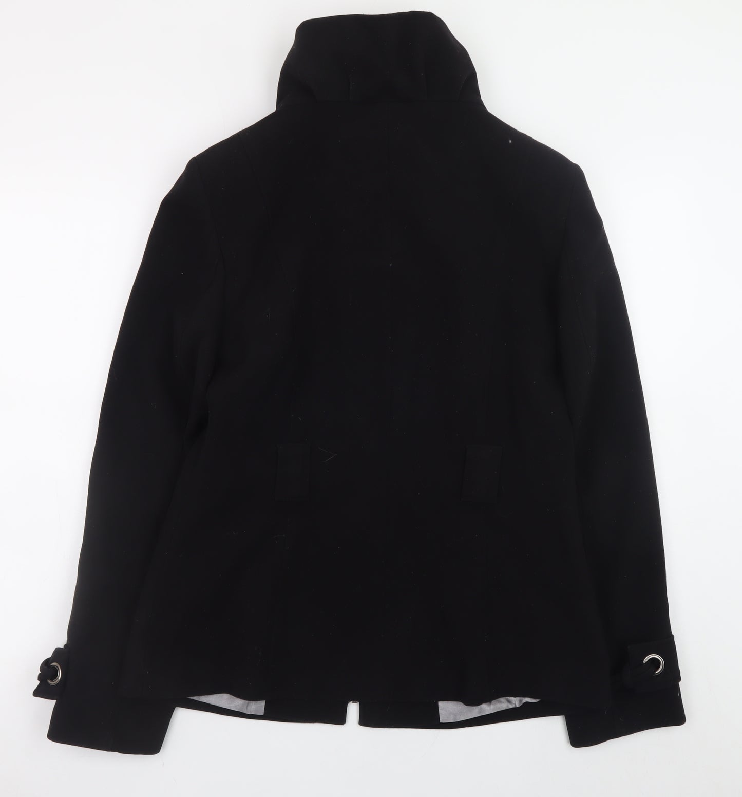 Principles Womens Black Size 14 Full Zip Mid-Length Jacket