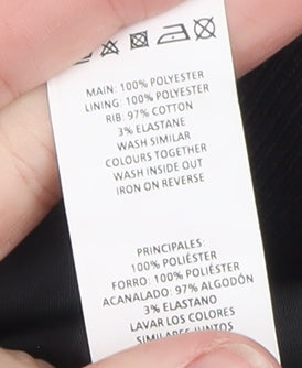 Atmosphere Womens Black Floral Bomber Jacket Size 16 Polyester Lined