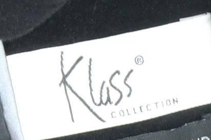 Klass Collection Women's Black Wool Alpaca Long Overcoat Size 14