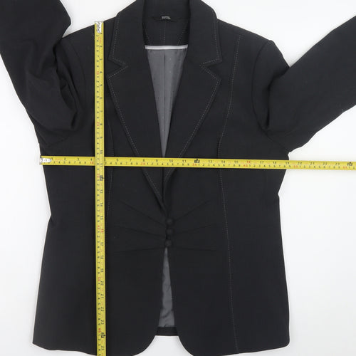 Marks and Spencer Women Black Size 16 Blazer Jacket Workwear