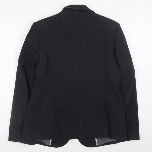 Marks and Spencer Women Black Size 16 Blazer Jacket Workwear