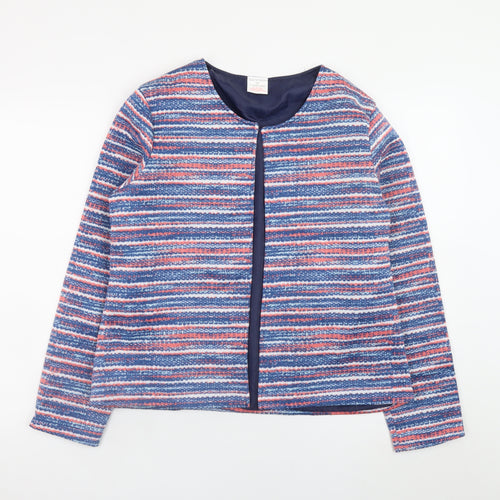 Anne de Lancay Womens Multicoloured Striped Short Jacket M
