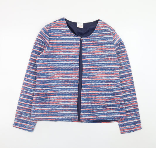 Anne de Lancay Womens Multicoloured Striped Short Jacket M