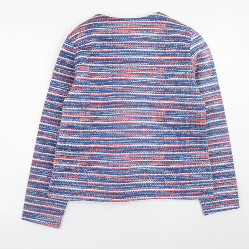 Anne de Lancay Womens Multicoloured Striped Short Jacket M