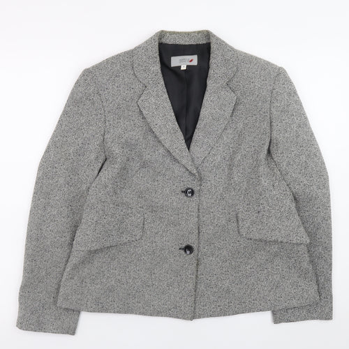 Marks and Spencer Women’s Grey Check Blazer Jacket Size 14