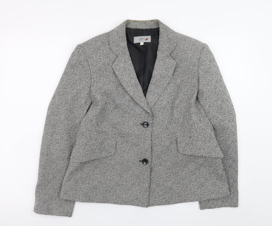 Marks and Spencer Women’s Grey Check Blazer Jacket Size 14