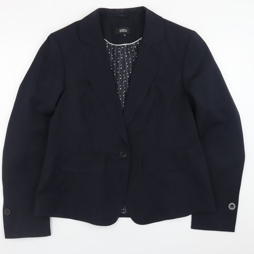 Marks and Spencer Women’s Blue Size 16 Blazer Jacket Lined Workwear
