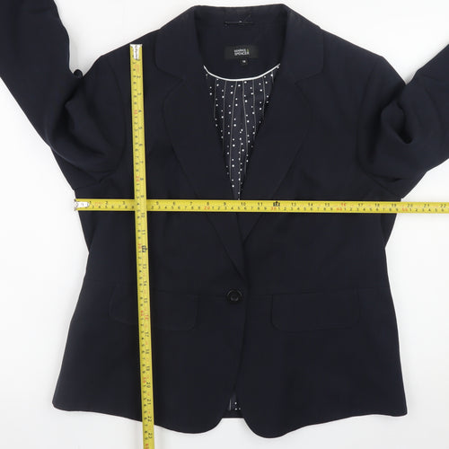 Marks and Spencer Women’s Blue Size 16 Blazer Jacket Lined Workwear
