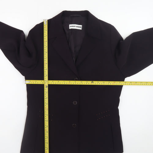 Gerry Weber Women's Black Size 12 Classic Polyester Blazer