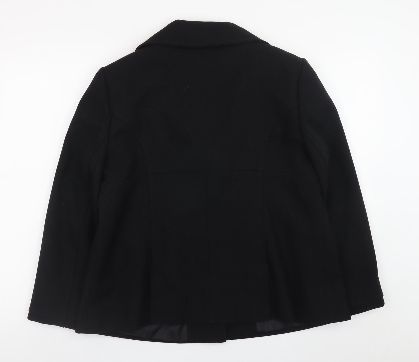 E-vie Women’s Black Blazer UK 16 Short Single Button Jacket