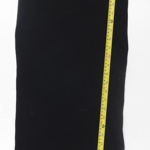 Tu Women’s Black Cotton Bodycon Knit Sleeveless Dress Size 8