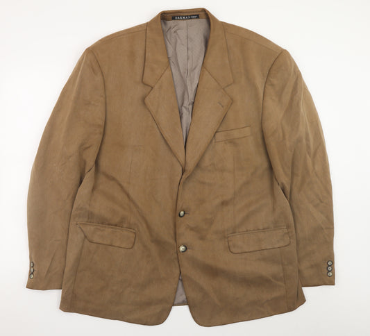 Oakman Men's Brown Classic Blazer Jacket Size 46