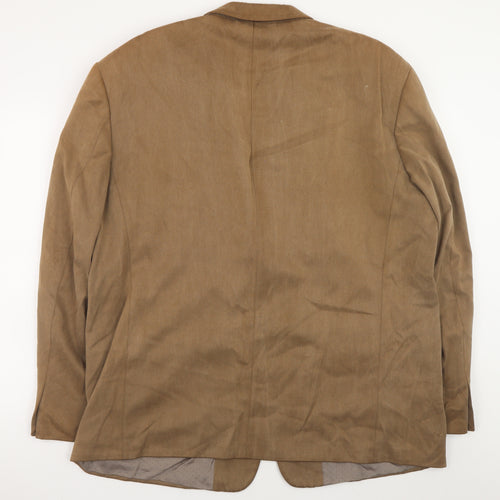 Oakman Men's Brown Classic Blazer Jacket Size 46