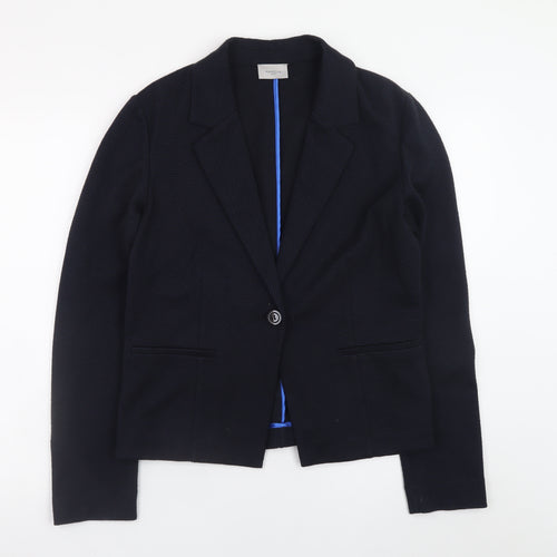 Marella Sport Women's Black L Jersey Blazer Jacket