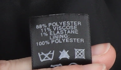 Et Vous Women's Black Houndstooth Belted Trench Coat Size 14