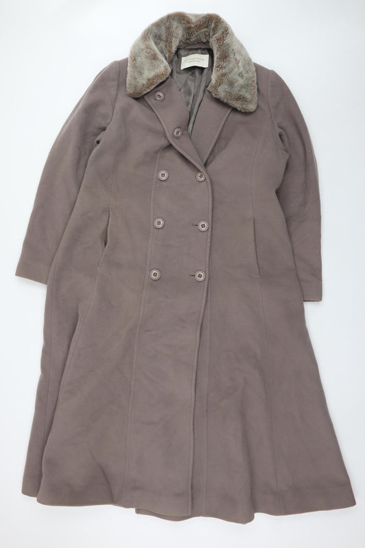 Windsmoor Women’s Brown Wool Cashmere Long Overcoat Size 18