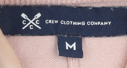 Crew Clothing Company Women's Pink Wide-Leg Knit Trousers M