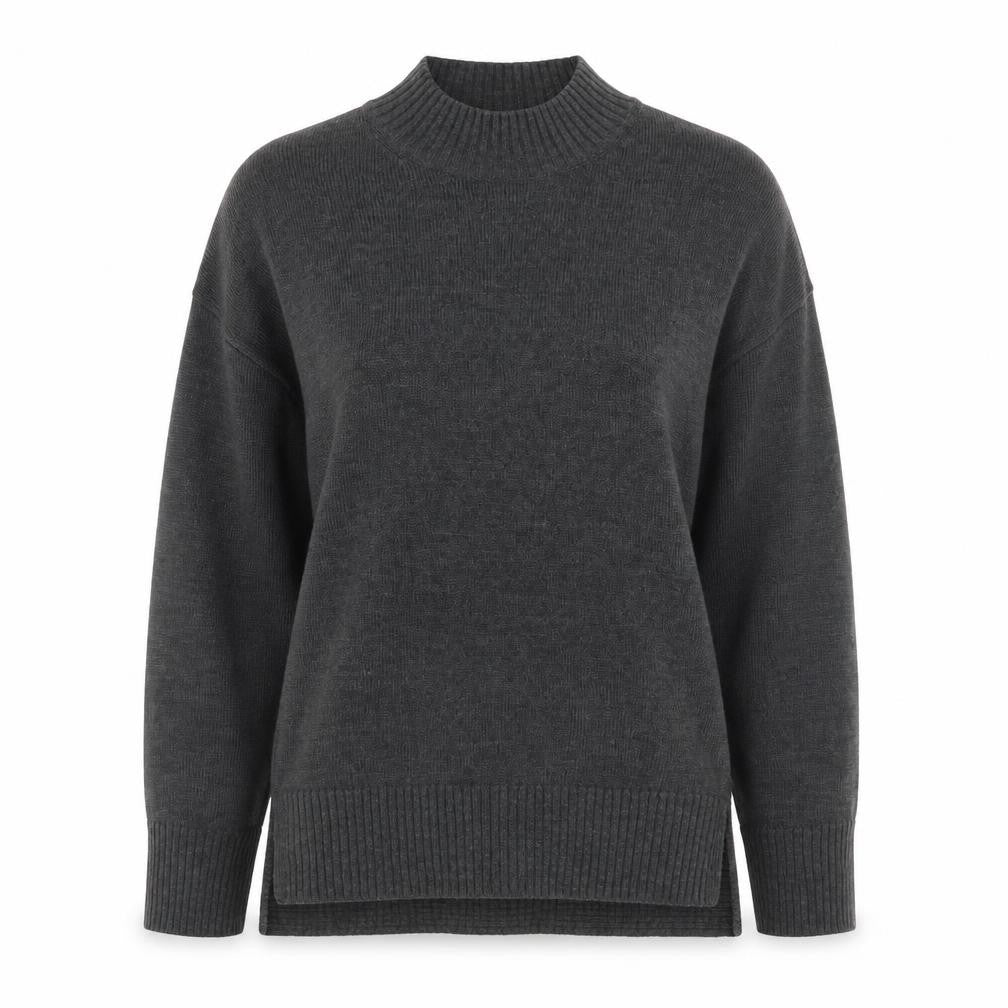 NEXT Women’s Grey Acrylic Mock Neck Long Sleeve Jumper Size 14