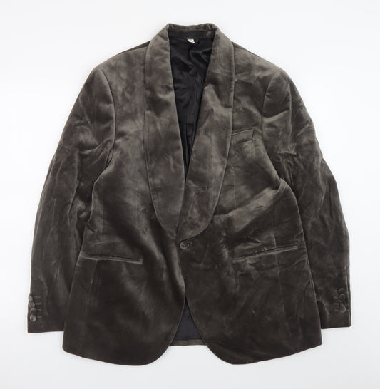 Marks and Spencer Autograph Men's Brown Velvet Shawl Collar Blazer 42R