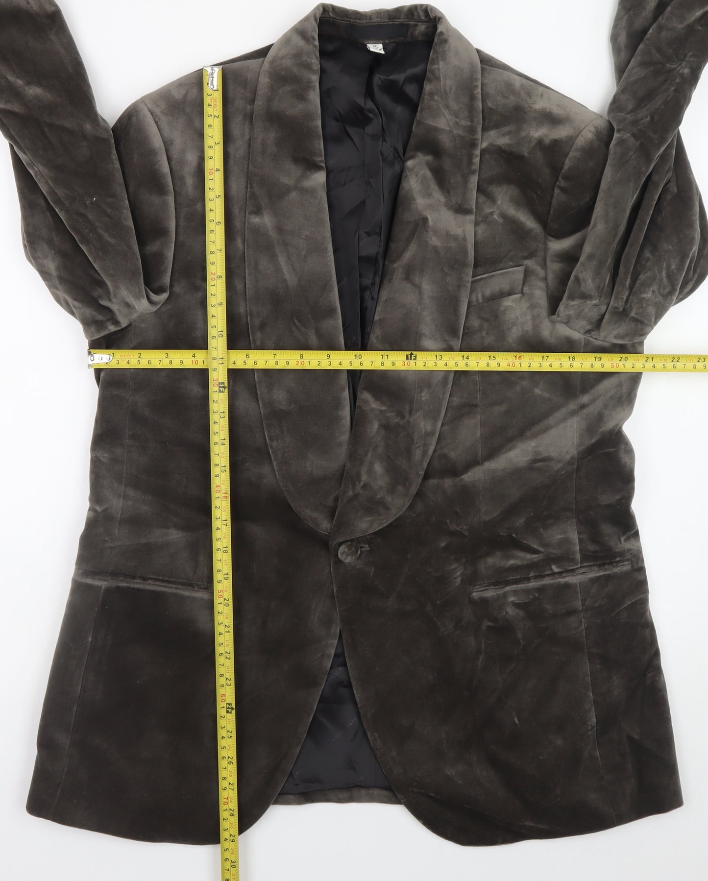 Marks and Spencer Autograph Men's Brown Velvet Shawl Collar Blazer 42R