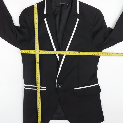 Paul Smith London Men's Black 38 Slim Fit Blazer White Trim Formal Jacket
