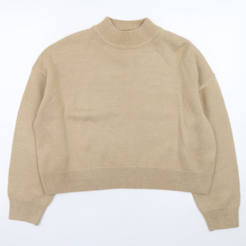 New Look Women’s Beige Mock Neck Petite L Jumper