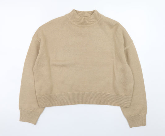 New Look Women’s Beige Mock Neck Petite L Jumper
