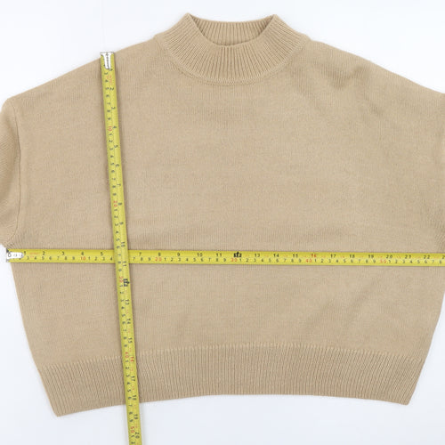 New Look Women’s Beige Mock Neck Petite L Jumper