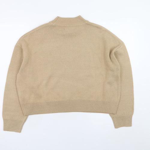 New Look Women’s Beige Mock Neck Petite L Jumper