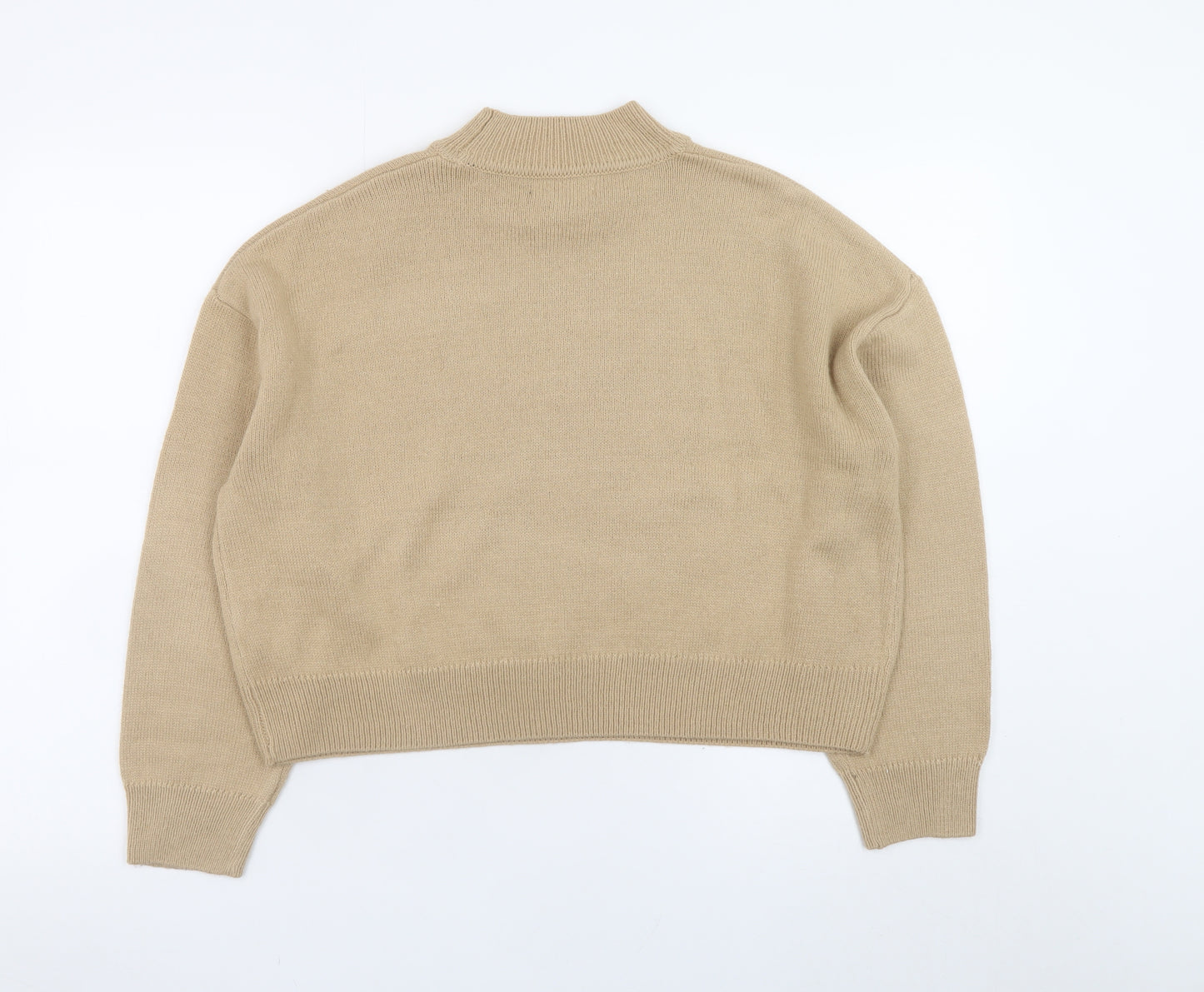 New Look Women’s Beige Mock Neck Petite L Jumper