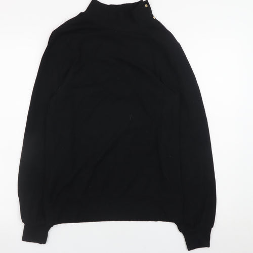 Next Women’s Black Mock Neck Long Sleeve Pullover Jumper Size S