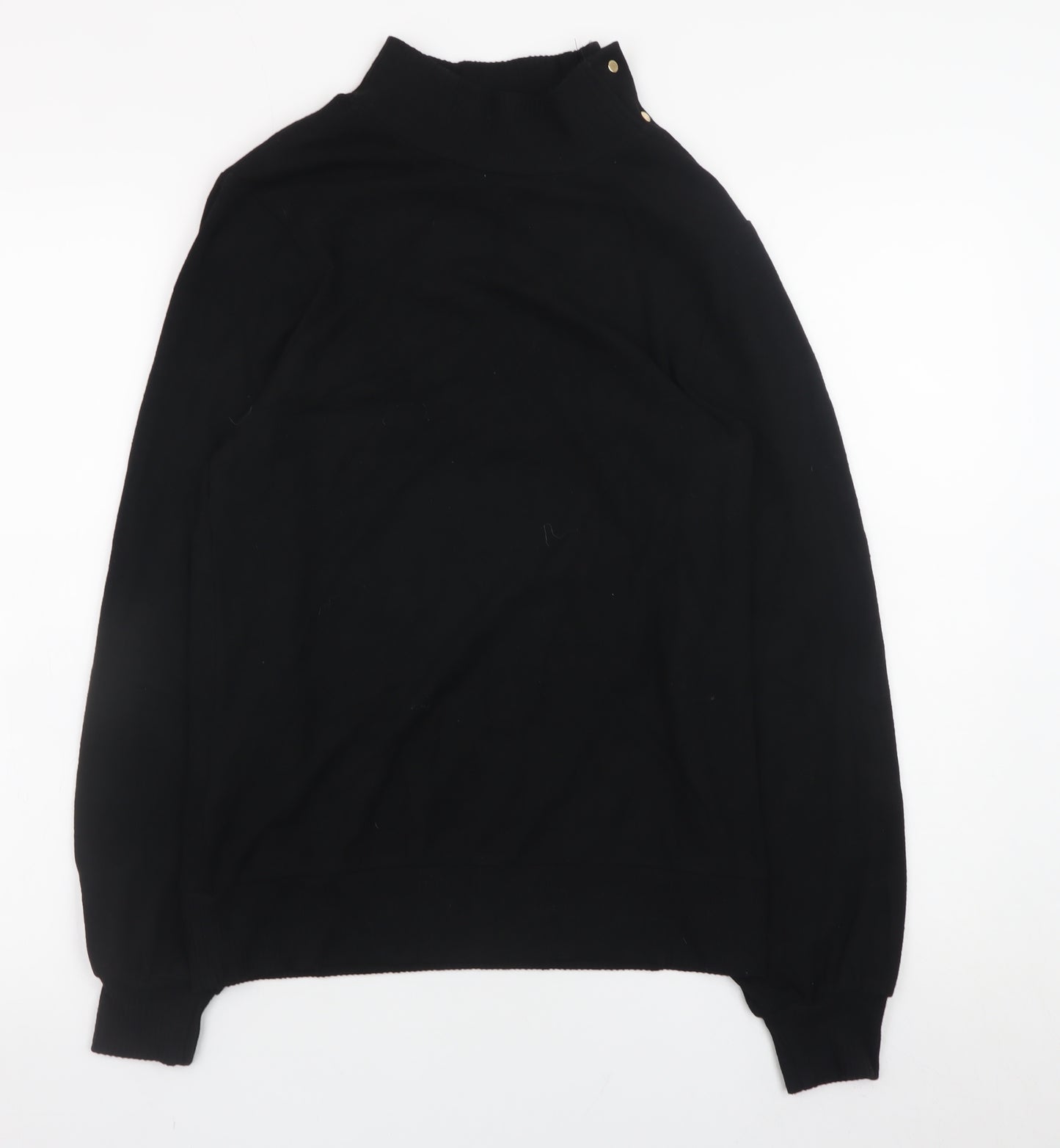 Next Women’s Black Mock Neck Long Sleeve Pullover Jumper Size S