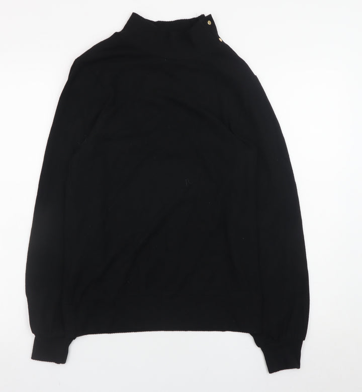 Next Women’s Black Mock Neck Long Sleeve Pullover Jumper Size S
