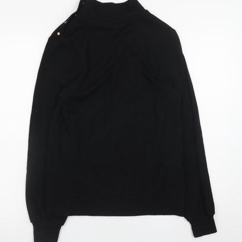 Next Women’s Black Mock Neck Long Sleeve Pullover Jumper Size S