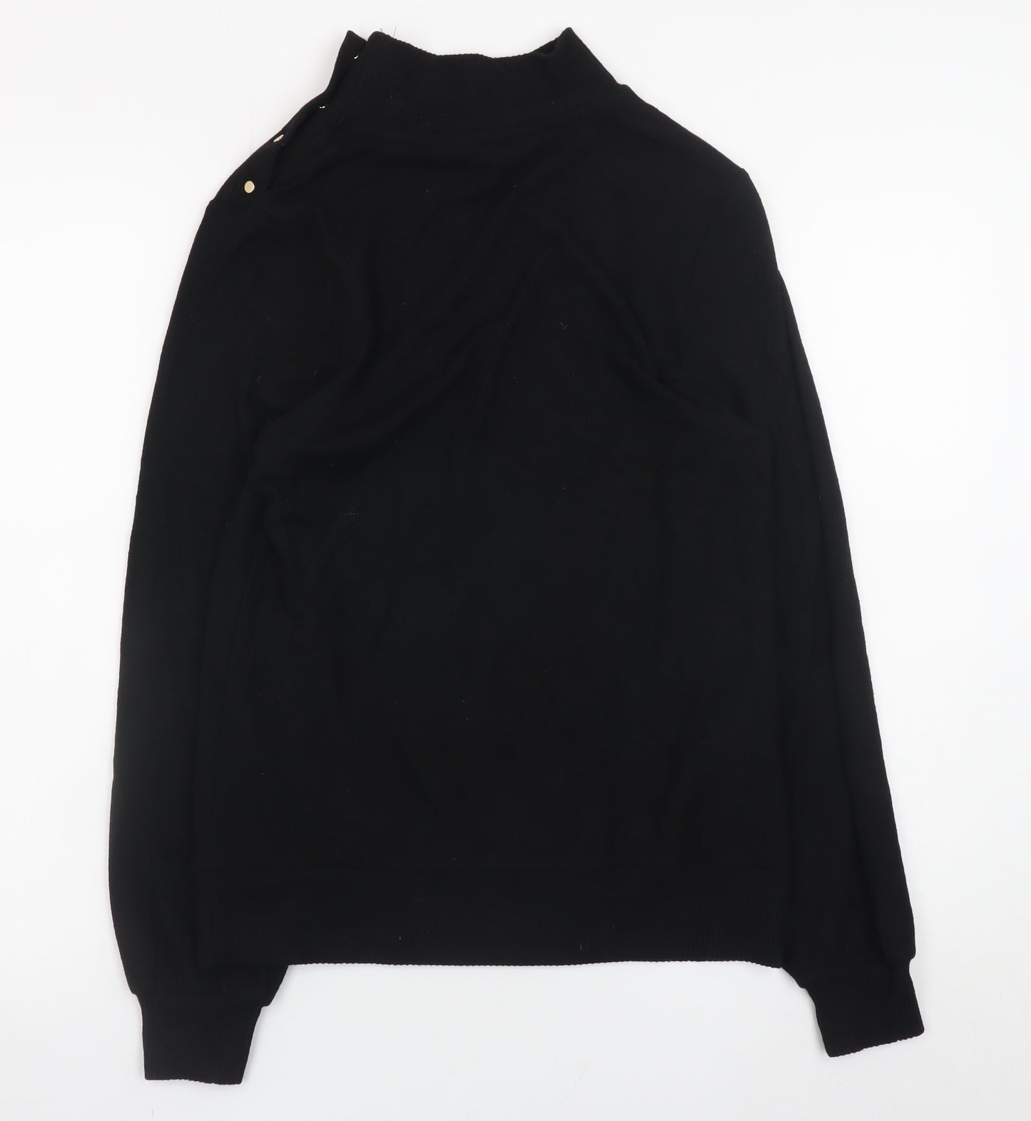 Next Women’s Black Mock Neck Long Sleeve Pullover Jumper Size S
