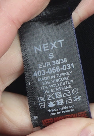 Next Women’s Black Mock Neck Long Sleeve Pullover Jumper Size S