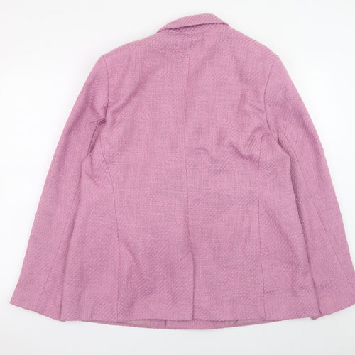 Tu Women’s Pink Double Breasted Blazer Jacket Size 18 Polyester